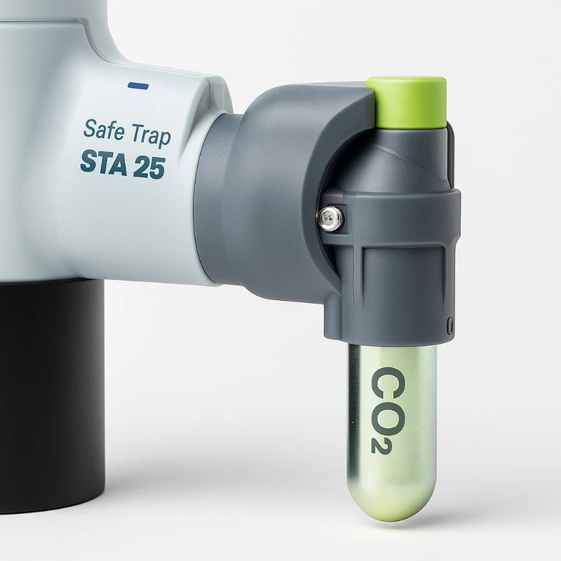 Ratoeira Automatica CO2 CAMRO SafeTrap Detalhe Técnico - Ecoced Ratoeira Automatica CO2 CAMRO SafeTrap Detalhe Técnico - Ecoced