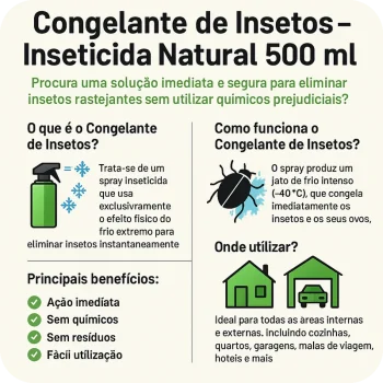 Como funciona o Congelante de Insetos KO Green Spray - Ecoced