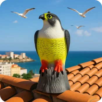 Falcão Guardião instalado em telhado urbano – Dissuasor de Gaivotas Ecoced - Ecoced Falcão Guardião instalado em telhado urbano – Dissuasor de Gaivotas Ecoced - Ecoced