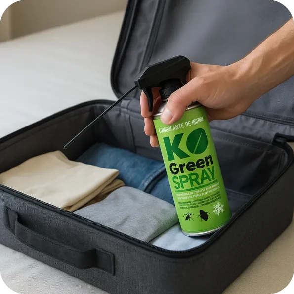 KO Green Spray – Ideal para eliminar percevejos em viagens - Ecoced