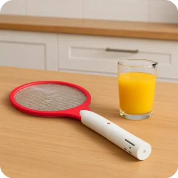 Raquete Elétrica Mata-Moscas – Prevenção na Cozinha - Ecoced