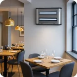 Mata Insetos Elétrico Halo30 Inox em Restaurante – 30W UV | Ecoced - Ecoced
