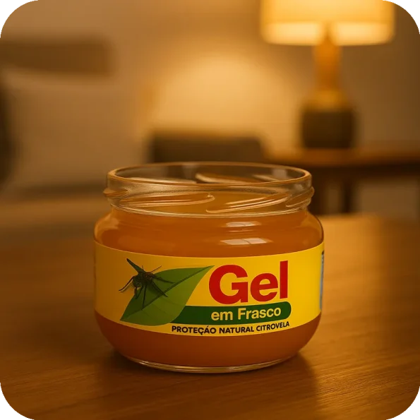 Gel Anti Mosquitos em Frasco para Sala e Jantar – Citronela Natural - Ecoced