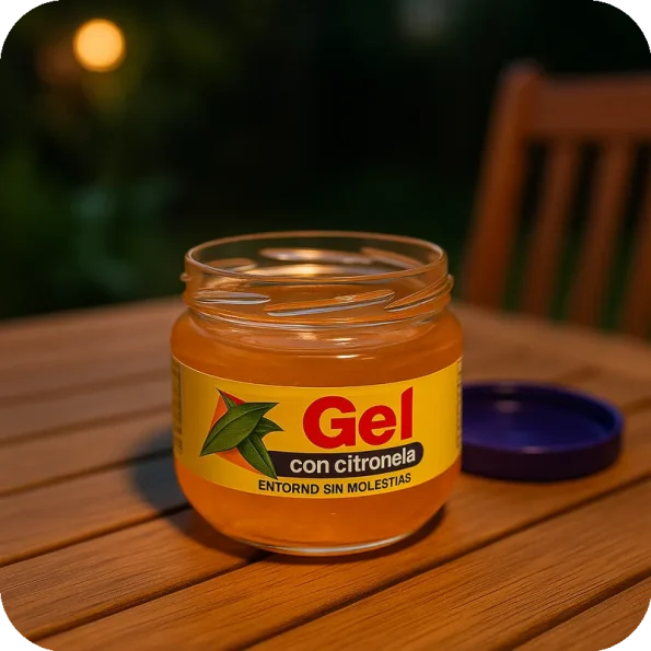 Gel Anti Mosquitos em Frasco no Jardim – Proteção Natural Citronela - Ecoced