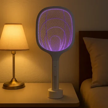 Raquete Elétrica USB Mata Mosquitos – Uso no Quarto - Ecoced