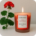 Vela com Gerânio Natural – Repelente de Mosquitos Elegante para Interior e Exterior | Ecoced - Ecoced