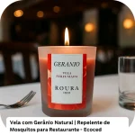 Vela Repelente de Mosquitos com Gerânio Natural para Restaurante – Ecoced - Ecoced