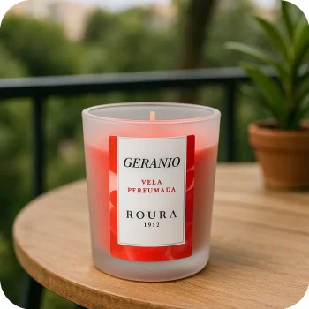 Vela com Gerânio Natural | Repelente de Mosquitos para Varanda – Ecoced - Ecoced