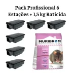 pack 6 estacoes 1 5kg raticida rounded - Ecoced