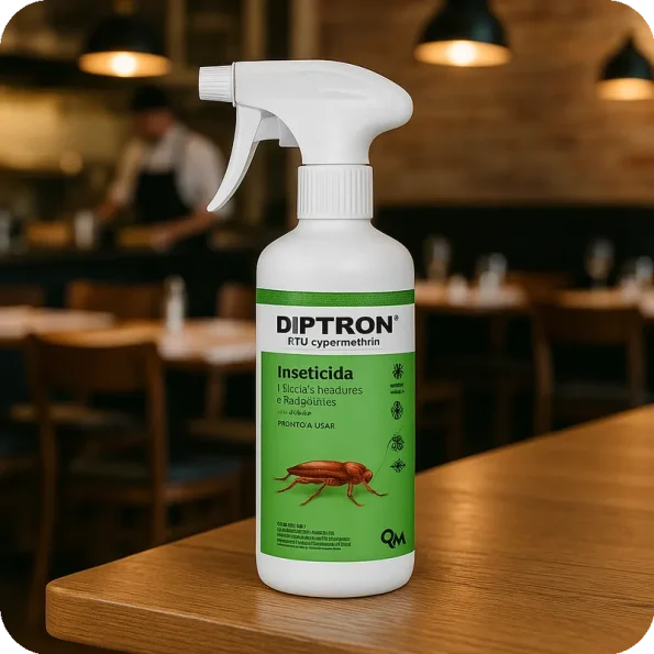 Inseticida Diptron RTU 500 ml – Ideal para uso em restaurantes e cozinhas profissionais - Ecoced