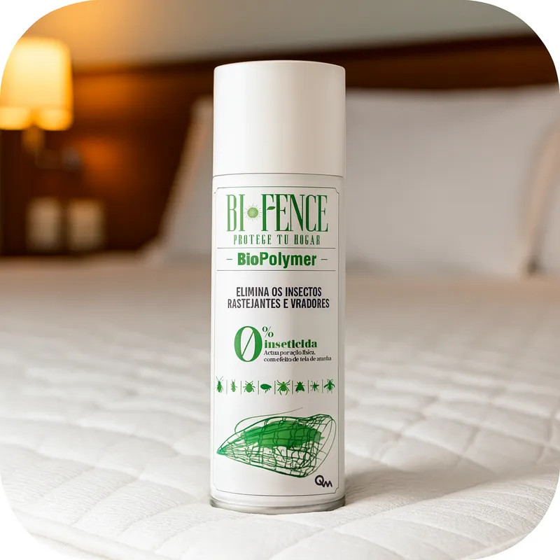 Spray sem inseticida BIFENCE 500 ml em uso em colchão de hotel - Ecoced Spray sem inseticida BIFENCE 500 ml em uso em colchão de hotel - Ecoced