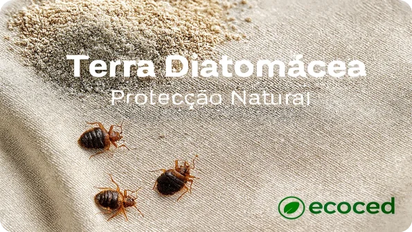 Terra diatomácea para percevejos - Proteção natural Ecoced - Ecoced