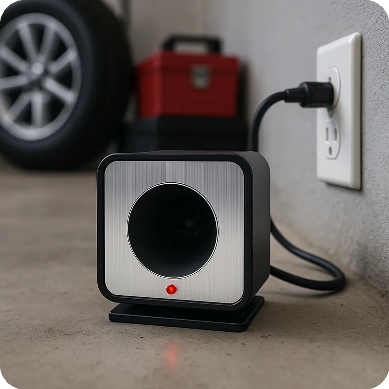 Repelente Ultrassónico para Ratos – Garagem com Cabo Ligado - Ecoced Repelente Ultrassónico para Ratos – Garagem com Cabo Ligado - Ecoced